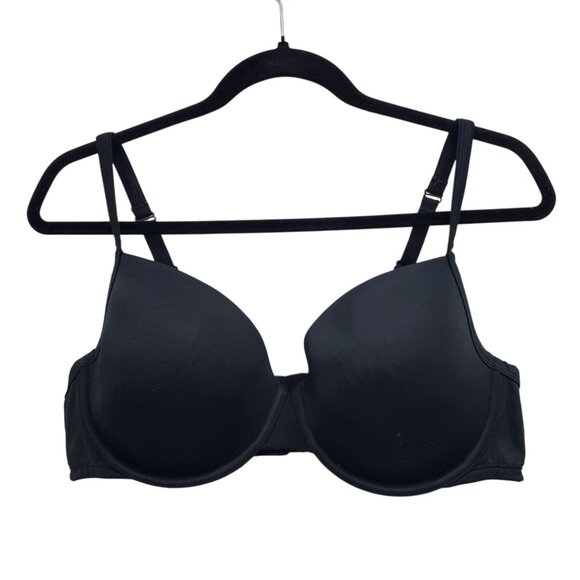 Cacique Lightly Lined Black Underwire Full Coverage Figure T-Shirt Bra Size 42D - Picture 1 of 4